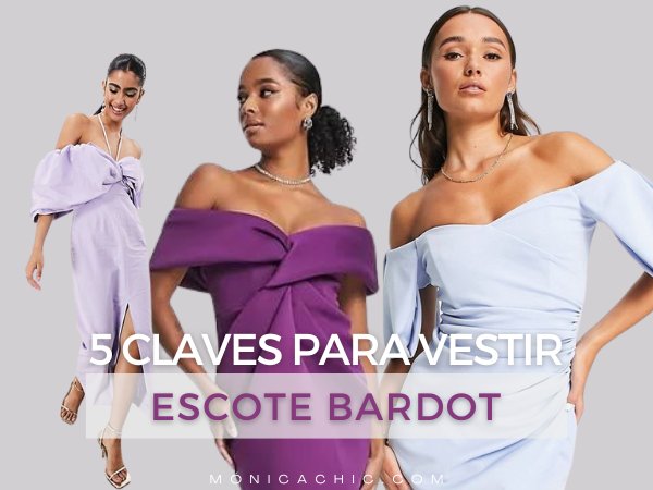Cómo vestir con el escote bardot