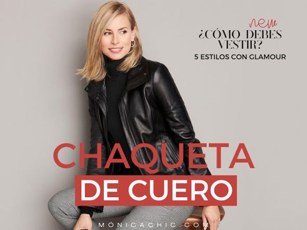Como vestir con una chaqueta de cuero